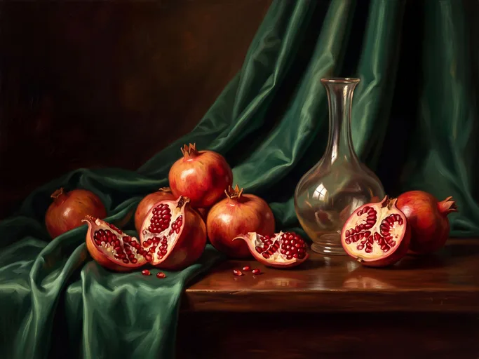 Emerald and Pomegranate