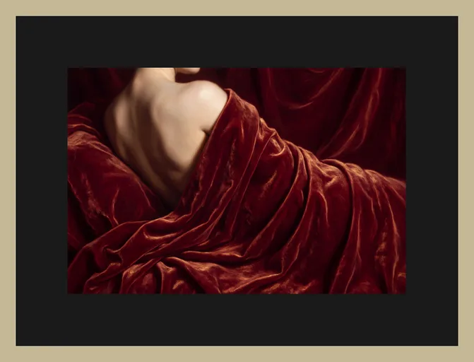 Crimson and alabaster