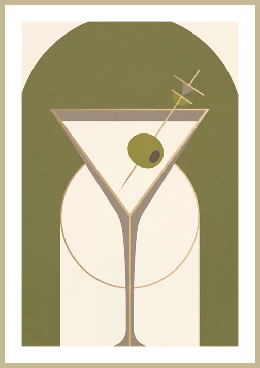 Oliwkowe martini