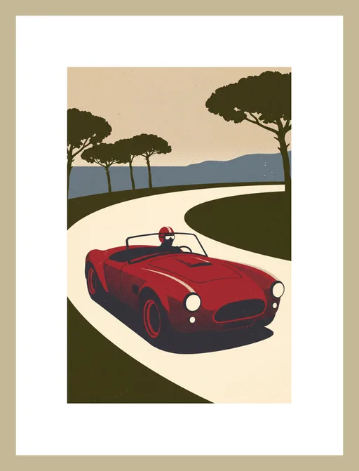 Czerwony roadster