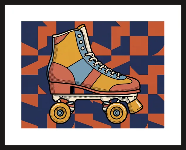 Patins à roulettes rétro