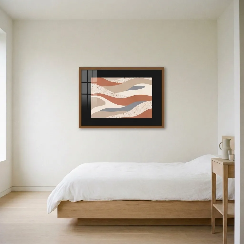 Warme Terrazzo-Wellen